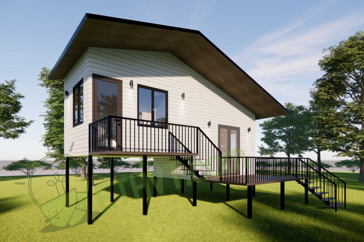 Nhà Sàn Lắp ghép 45M2