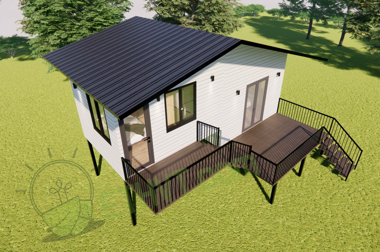 Nhà Sàn Lắp ghép 45M2